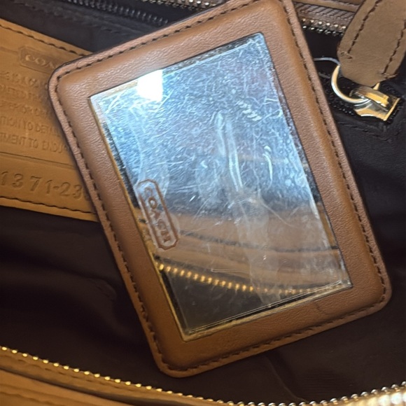 Coach Legacy Pinnacle Harper Satchel Tawny Creed A1371-23563 Color is Tawny - Picture 5 of 12